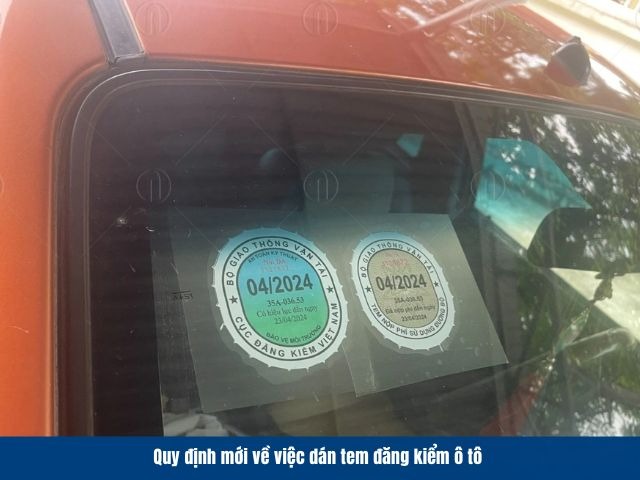 Một số quy định về việc dán tem đăng kiểm ô tô