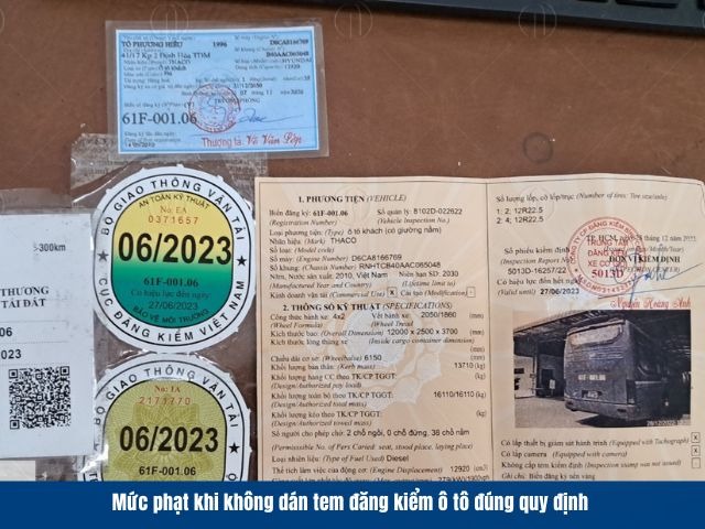 Việc phương tiện không có tem kiểm định hoặc sử dụng tem đã hết hạn được xem là hành vi vi phạm giao thông