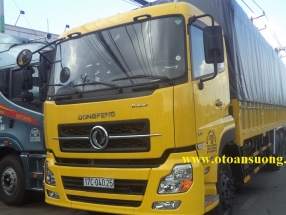 THÙNG MUI BẠT 9 BỬNG XE DONGFENG HOÀNG HUY 13T2 6X4