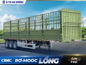 Rơ mooc lồng cao 4m khung mui