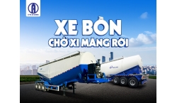 XE BỒN CHỞ XI MĂNG RỜI