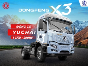 Xe đầu kéo Dongfeng X3 290HP cầu láp