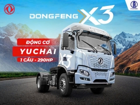 Xe đầu kéo Dongfeng X3 290HP cầu láp