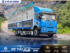 Xe tải Dongfeng X3 180HP thùng mui bạt 8m2