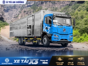 Xe tải Dongfeng X3 180HP thùng 10m dài 6m3