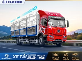 Xe tải Dongfeng X3 180HP thùng mui bạt 7m5