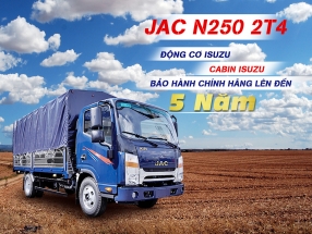 Xe tải Jac 2T4 máy Isuzu | Jac N250 thùng 4m3