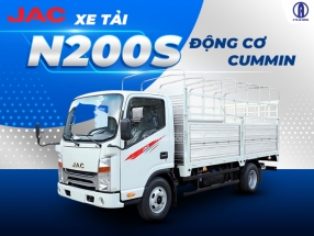 Xe tải Jac N200S tải trọng 1t9 máy cummins