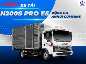 Xe tải Jac N200S Pro E5 2T động cơ Anhui Cummins Mỹ