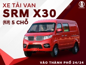 XE TẢI VAN SRM X30 5 CHỖ 650KG