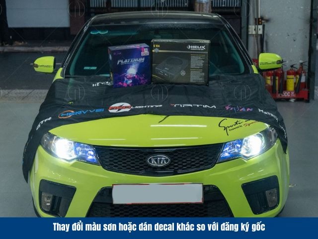 Chủ xe được phép dán decal hoặc trang trí ngoại thất dưới 50% diện tích