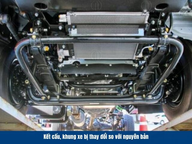 Các thay đổi nào khiến phương tiện khác so với thông số ban đầu đều có thể bị từ chối đăng kiểm