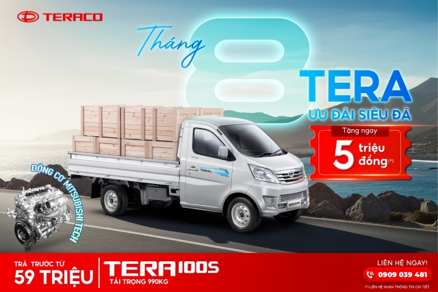 Khuyến mãi Teraco tháng 8/2025 – giảm giá cực SÂU, quà tặng ngập tràn!