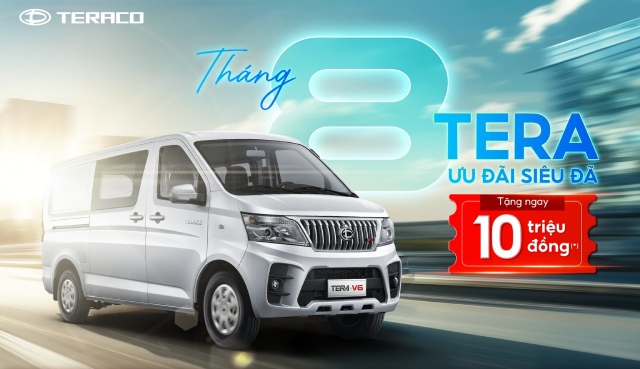 Ưu đãi xe tải van Tera V6 và Tera V8 bản 2 chỗ và 5 chỗ