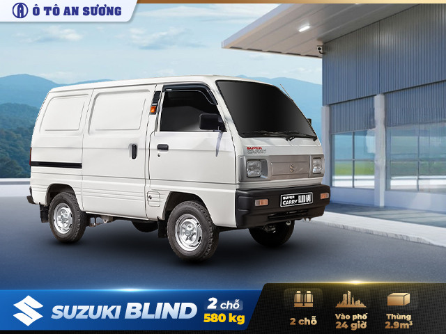 Xe van 2 chỗ suzuki thùng 1m7