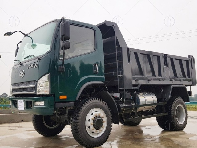 Mẫu xe tải ben Faw Chiến Thắng 7.75 tấn 2 cầu được trang bị cabin vuông nguyên khối