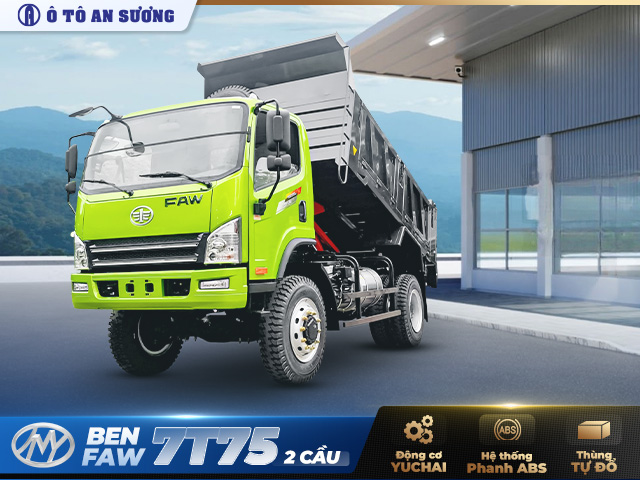 Xe ben Faw Chiến Thắng 7.75 tấn 2 cầu được xem là giải pháp tối ưu cho các công trình xây dựng