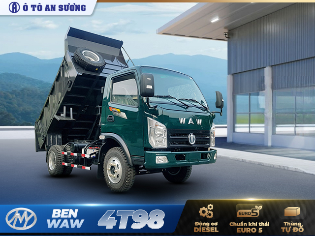 Xe ben Chiến Thắng Waw 4.98 tấn 1 cầu công năng vượt trội