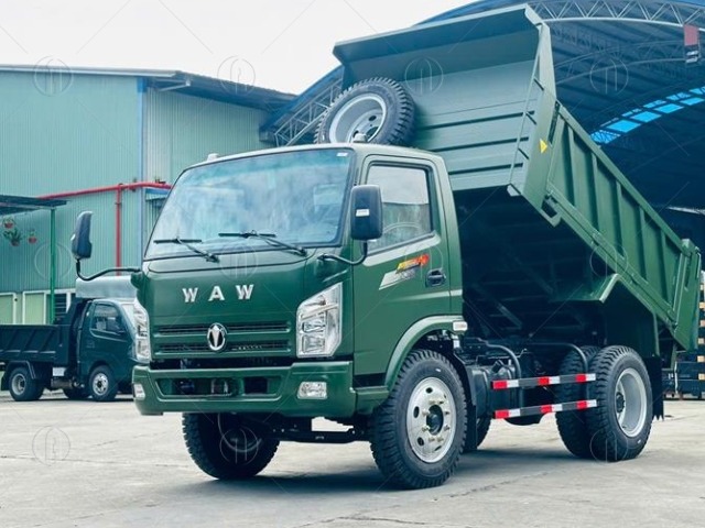 Xe tải ben WAW Chiến Thắng 7t48 sở hữu diện mạo cứng cáp và hiện đại
