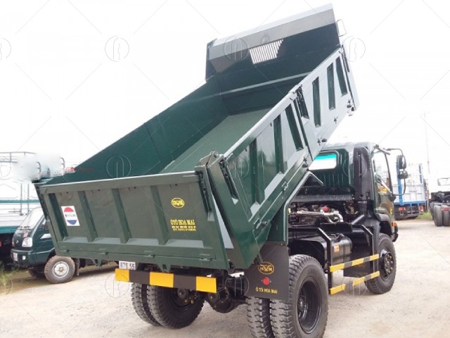 Thùng xe ben rộng cao tự đổ nhanh chóng chỉ cần một chạm