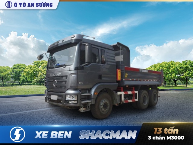 Giới thiệu xe ben Shacman 3 chân 13 tấn M3000 Giới thiệu xe ben Shacman 3 chân 13 tấn M3000