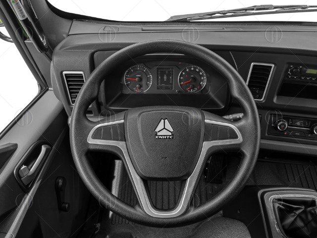 Cabin của xe ben Howo Sinotruk 7.5 ST10375D tấn được tạo hình vuông vắn, chắc khỏe