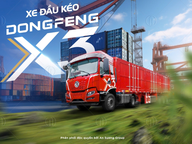 Xe container chở hàng khối lượng lớn