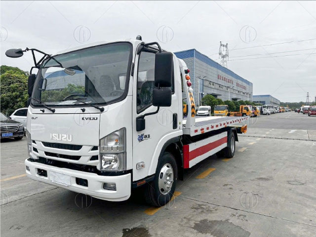 Xe cứu hộ Isuzu 2 chức năng s&agrave;n 5m6 sử dụng tời k&eacute;o thủy lực Runhua 4 tấn