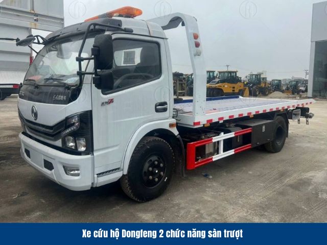 Xe k&eacute;o cứu hộ Dongfeng 2 chức năng c&oacute; phần s&agrave;n trượt với độ nghi&ecirc;ng thấp