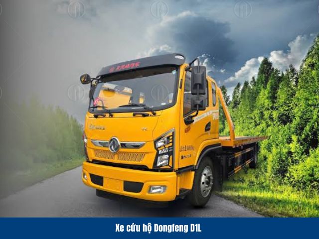 Xe cứu hộ Dongfeng D1L được trang bị tời thủy lực hỗ trợ k&eacute;o xe