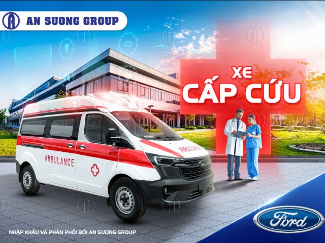 Mua xe cứu thương Ford Transit nguy&ecirc;n chiếc tại &Ocirc; t&ocirc; An Sương gi&aacute; tốt