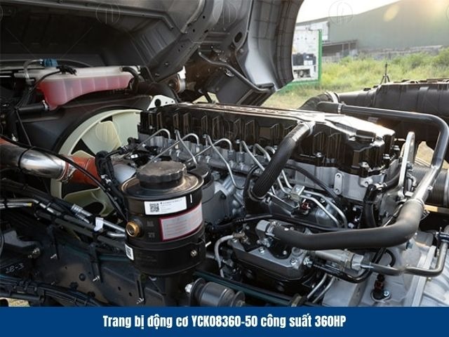Động cơ YCK08360-50 đảm bảo khả năng vận h&agrave;nh mạnh mẽ