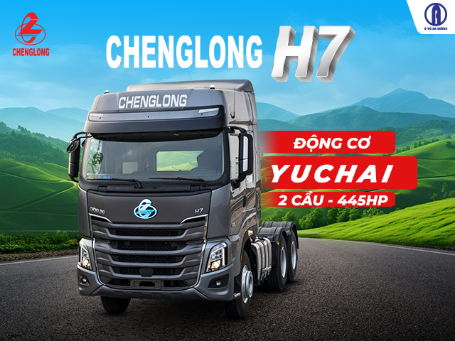 Xe đầu kéo Chenglong H7 445Hp vận chuyển hàng hóa khối lượng lớn