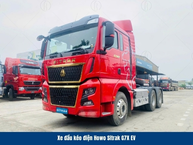Xe đầu k&eacute;o điện Howo G7X EV sở hữu pin CATL c&ocirc;ng suất 342 kW