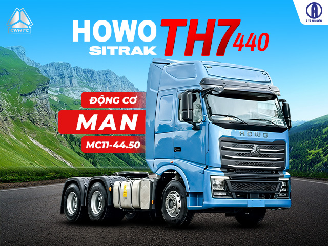 Howo Sitrak TH7 440 HP gây ấn tượng với khối lượng kéo theo lên đến 38.9 tấn Howo Sitrak TH7 440 HP gây ấn tượng với khối lượng kéo theo lên đến 38.9 tấn