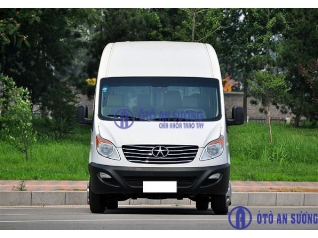 Xe du lịch jac 16 chỗ có ngoại thất đẹp, thiết kế bo góc hiện đại, bắt mắt