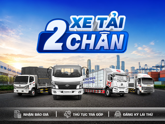 Xe tải 2 ch&acirc;n ph&ugrave; hợp với nhu cầu vận chuyển h&agrave;ng h&oacute;a nội th&agrave;nh