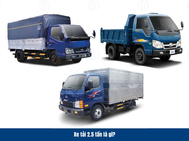Xe tải 2.5 tấn c&oacute; tải trọng cho ph&eacute;p chở h&agrave;ng tối đa 2.500 kg