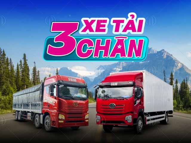 Các mẫu xe tải 3 chân có cấu hình mạnh nhất Các mẫu xe tải 3 chân có cấu hình mạnh nhất