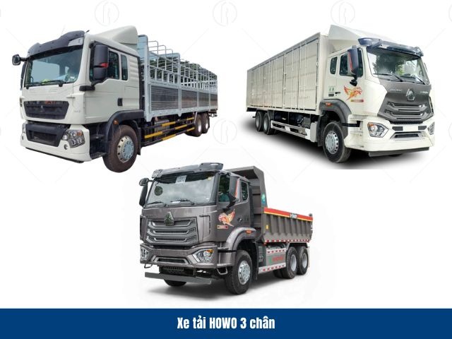 Xe tải 3 chân HOWO có cấu hình khoẻ, khung gầm chắc chắn Xe tải 3 chân HOWO có cấu hình khoẻ, khung gầm chắc chắn