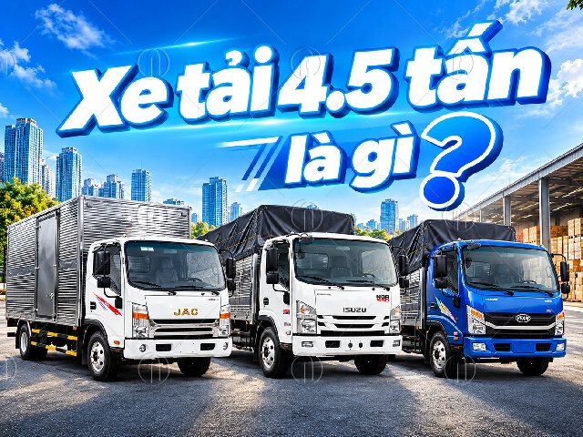 Xe tải 4.5 tấn c&oacute; tải trọng khoảng 4.500kg