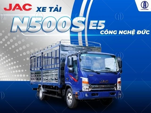 Xe tải 4.5 tấn JAC N500 th&ugrave;ng mui bạt chở h&agrave;ng li&ecirc;n tỉnh