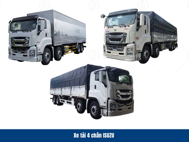 Xe tải thùng 4 chân Isuzu bền bỉ, tiết kiệm nhiên liệu Xe tải thùng 4 chân Isuzu bền bỉ, tiết kiệm nhiên liệu