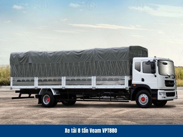 Xe tải Veam 8 tấn th&ugrave;ng 9m5 VPT880 sử dụng động cơ Cummins tich hợp Turbo