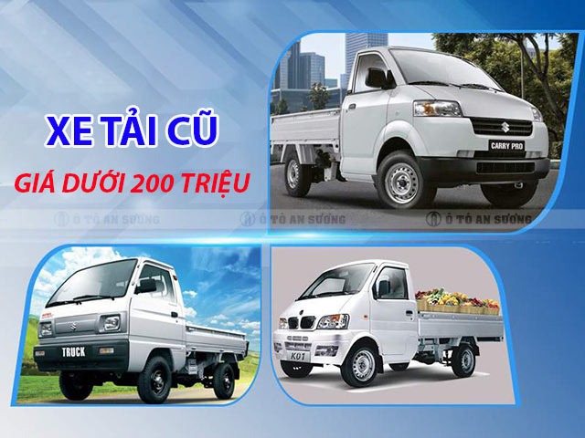 Xe tải cũ giá dưới 200 triệu