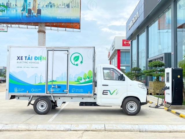 Xe tải điện Veam Karry X5 được trang bị ABS v&agrave; EBD hạn chế b&oacute; cứng b&aacute;nh xe