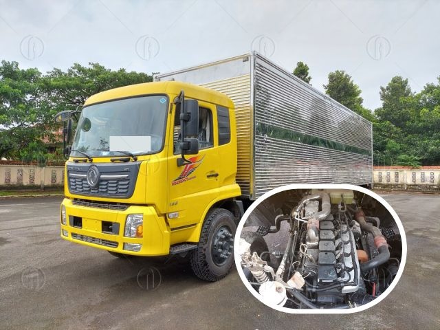 Xe tải dongfeng B180 thùng 9m7 trang bị động cơ Cummins ISB180-50 Xe tải dongfeng B180 thùng 9m7 trang bị động cơ Cummins ISB180-50