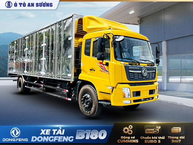 Xe tải dongfeng B180 thùng 9m7 7.75 tấn cập nhật mới nhất Xe tải dongfeng B180 thùng 9m7 7.75 tấn