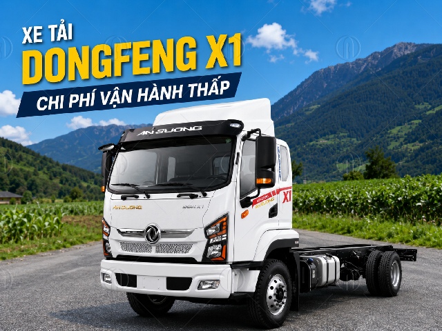 Xe tải Dongfeng X1 180HP chi ph&iacute; vận h&agrave;nh thấp