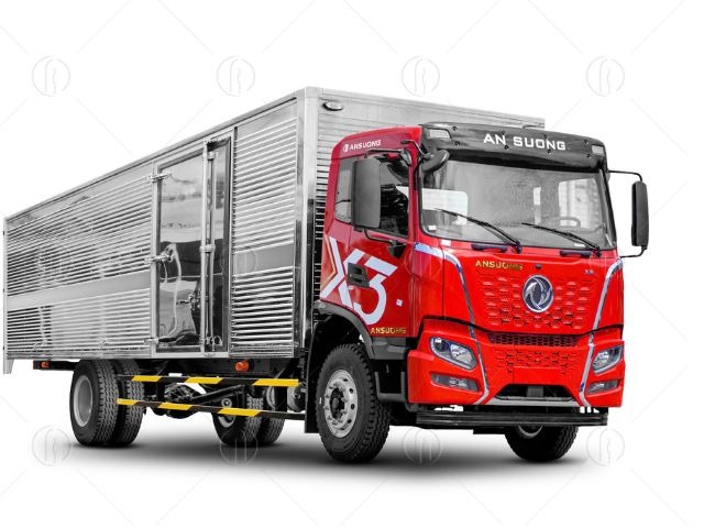 Xe tải Dongfeng X3 180HP thùng 8m2 màu đỏ